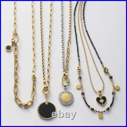 Leonardo pendant Ginella Clip&Mix, chain pendant, stainless steel, black, 022200