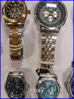 Lot of Mixed New Watches New watches Working perfect 5 Automatic 5 Quartz 10 Pc