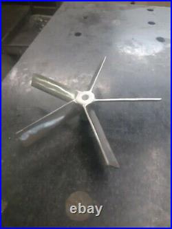 Mixing propeller 13 in. Stainless steel New. 1/2-3/4Bore. 5 blade 316ss