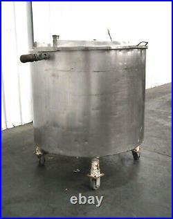 Mo-2993, Stainless Steel 230 Gallon MIX Tank On Casters. 304 Ss