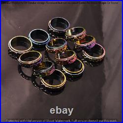 Multi Spinner Anxiety 5 Pcs Wholesale Lot Ring Stainless Steel Ethnic Band Ring