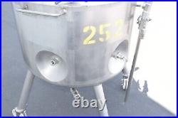 Nat' BD 200L Stainless Steel jacketed Mixing Tank, Sanitary #213393-FLo