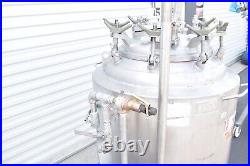 Nat' BD 200L Stainless Steel jacketed Mixing Tank, Sanitary #213394-FLo