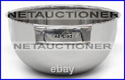 New ALL-CLAD Stainless Steel 1.5Qt, 3Qt & 5Qt Mixing Bowl Set with Handles