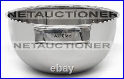 New ALL-CLAD Stainless Steel 5 Qt Large Mixing Bowl and 12 Whisk Set Bundle