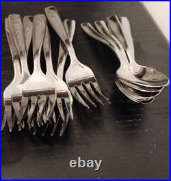 Oneida Stainless Steel Silverware Set 38 Mixed Pieces