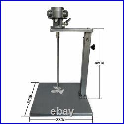 Pneumatic Paint Mixer & Stand 5 Gallon For Tank Barrel Stainless Steel Mix Tool