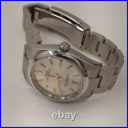 Rolex Oyster Perpetual Steel Silver Dial Automatic Watch 124200 Mixed Serial