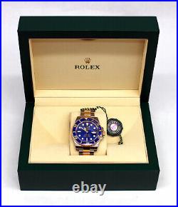 Rolex Submariner 116613 2-Tone Gold & SS Ceramic Blue Dial/Bezel Watch (Mixed)