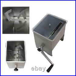 Stainless Steel 20Lbs Manual Tilting Meat Mixer Restaurant Meat Mixing Machine