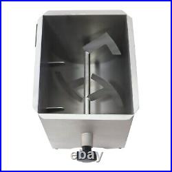 Stainless Steel 20Lbs Manual Tilting Meat Mixer Restaurant Meat Mixing Machine