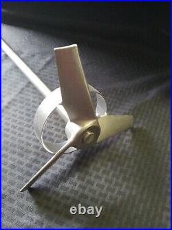 Stainless Steel 3-Blade Mixing Propeller Stirrer 4 Ft. Length 9 Blade Diameter