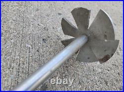 Stainless Steel Mixing Mixer Shaft with propeller and dispersion shaft is 38