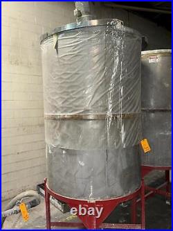 Stainless Steel Mixing Tank 48 Diameter, 60 Straight Side, Mixer