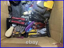 TSA Confiscated Pocket Knife EDC Tactical Survival Hunting Mixed Lot (27+lbs)