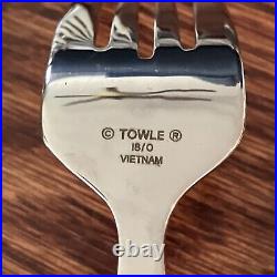 Towle SATIN BALANCE 18/10 Stainless Flatware 84 piece lot Vietnam