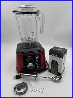 Tribest DPS-2250 Dynapro High Speed 2.5HP Blender, with Vacuum Commercial (Red)