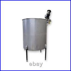 Used 533 Gallon Stainless Steel Single Wall Vertical Mix Tank