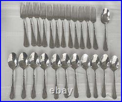 Vintage MIKASA French Countryside Stainless Steel 24 Pcs Flatware Fork Spoon Lot