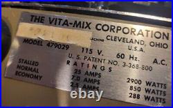 Vintage VITA-MIX 3600 Heavy Duty Stainless Steel Blender WORKING Super 3600
