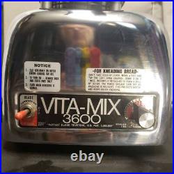 Vintage Vita-Mix 3600 Juicer Blender Multifunction Stainless Steel Tested Works