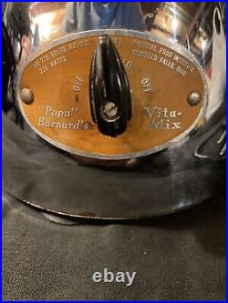 Vintage Vita-Mix Papa Barnard's 615 Blender Mixer Stainless Steel Tested Rare