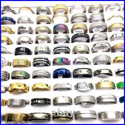 Wholesale 5000pcs Stainless Steel Rings Fashion Jewelry Mix Styles