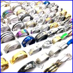 Wholesale 5000pcs Stainless Steel Rings Fashion Jewelry Mix Styles