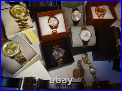 Wholesales Lot Watches Mixed Silver Gold Leather Stainless Steel Watch 13 Piece