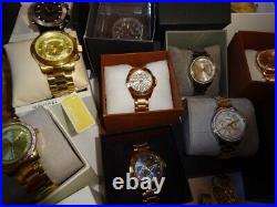 Wholesales Lot Watches Mixed Silver Gold Leather Stainless Steel Watch 13 Piece