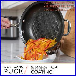 Wolfgang Puck 21-Piece Stainless Steel Cookware and Mixing Bowls Set, Non-Stick